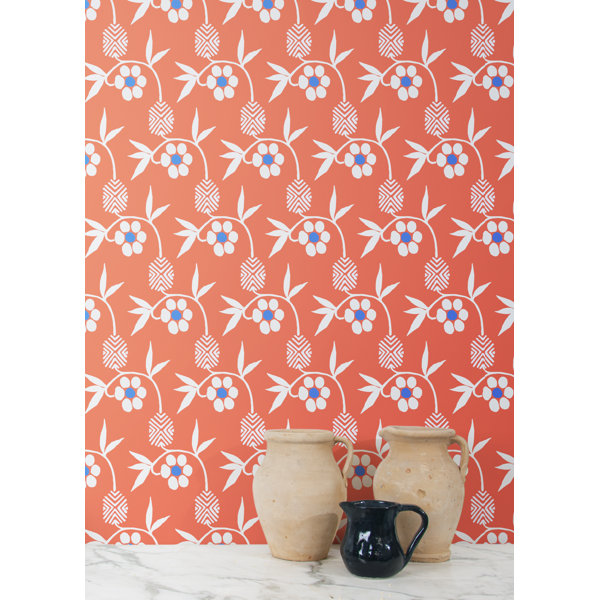 Mitchell Black Nomad Peel & Stick Floral Wallpaper Wayfair Canada